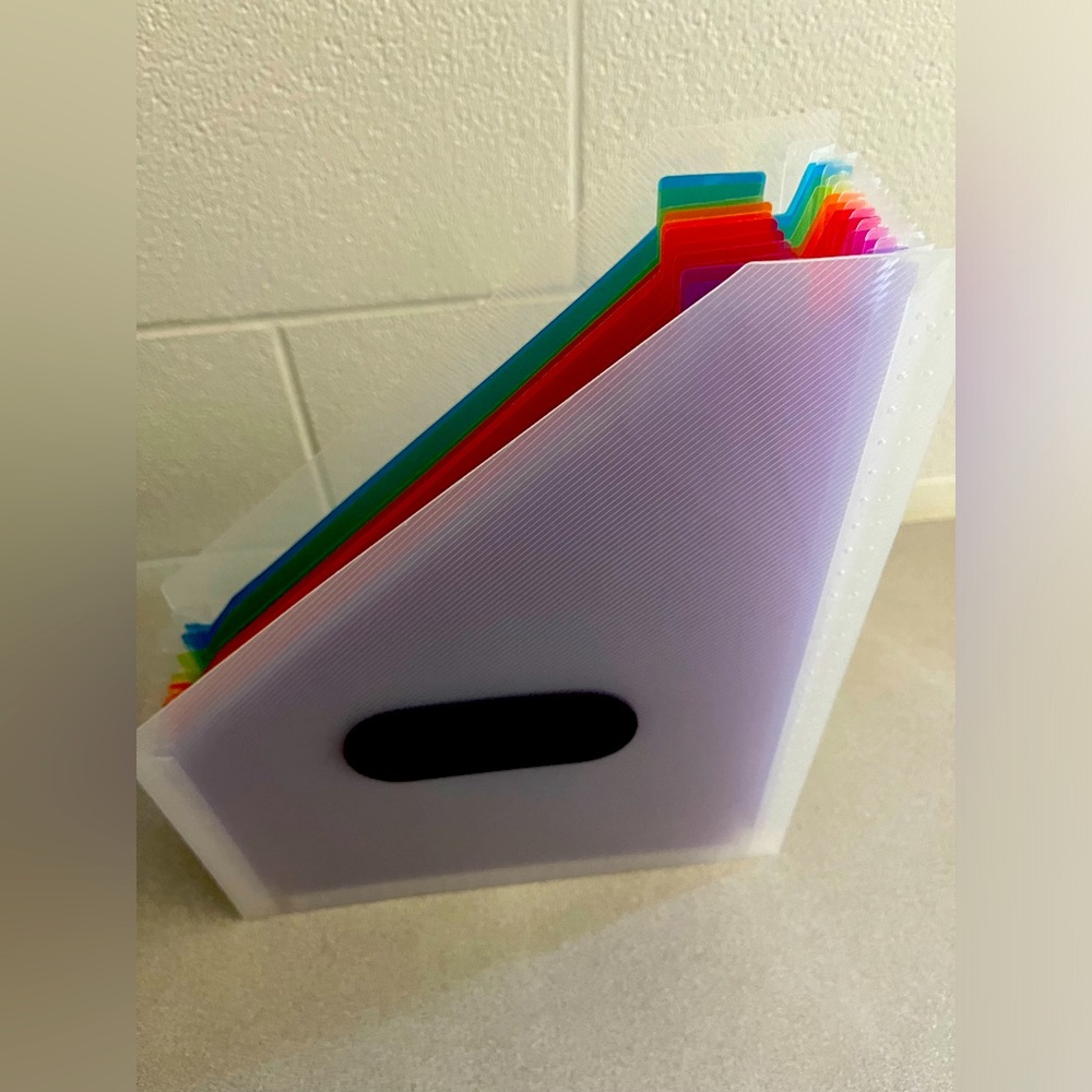 Accordion style file holder
